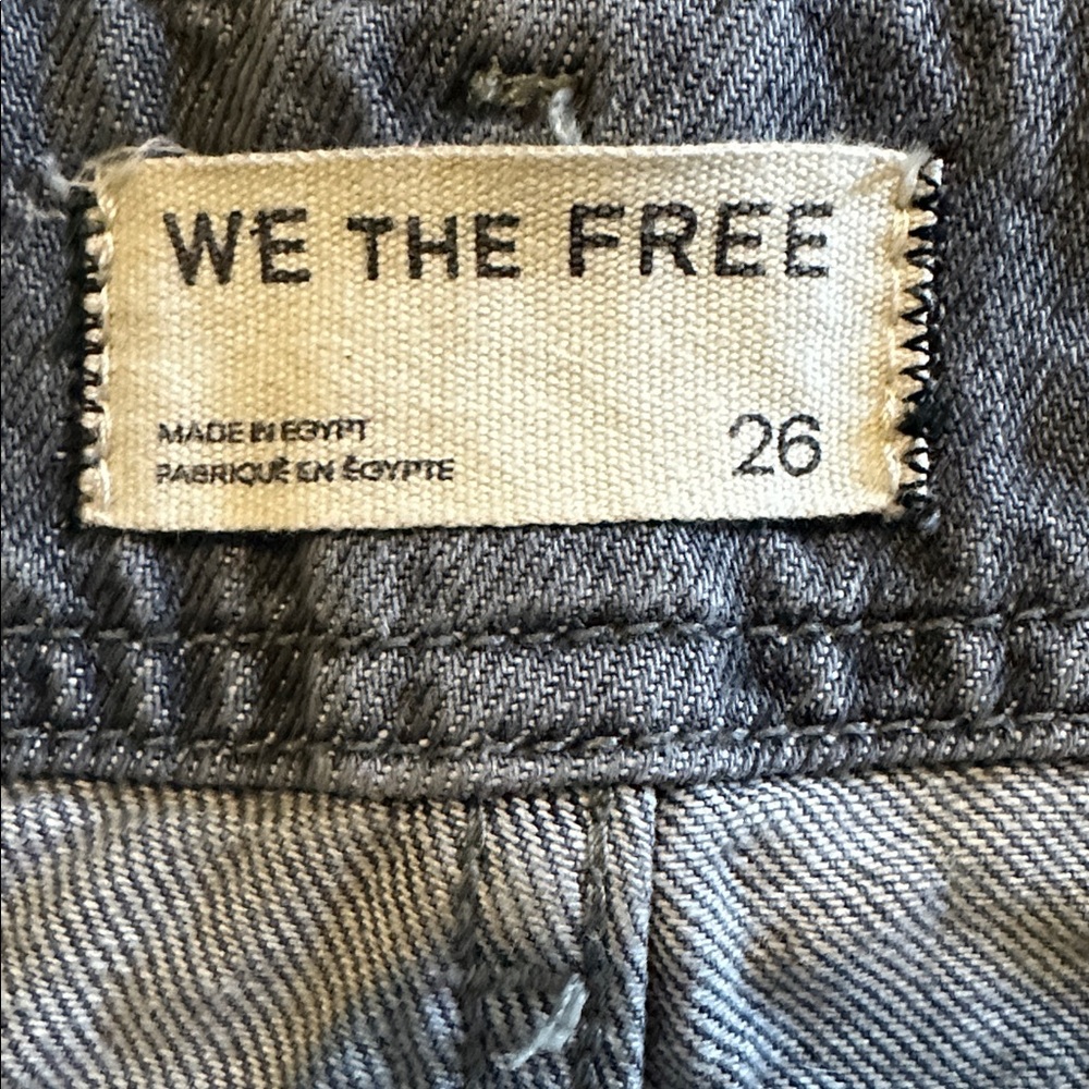 We The Free, Aster High Rise, Straight-Leg Jeans, size 26, grey. - Picture 4 of 6
